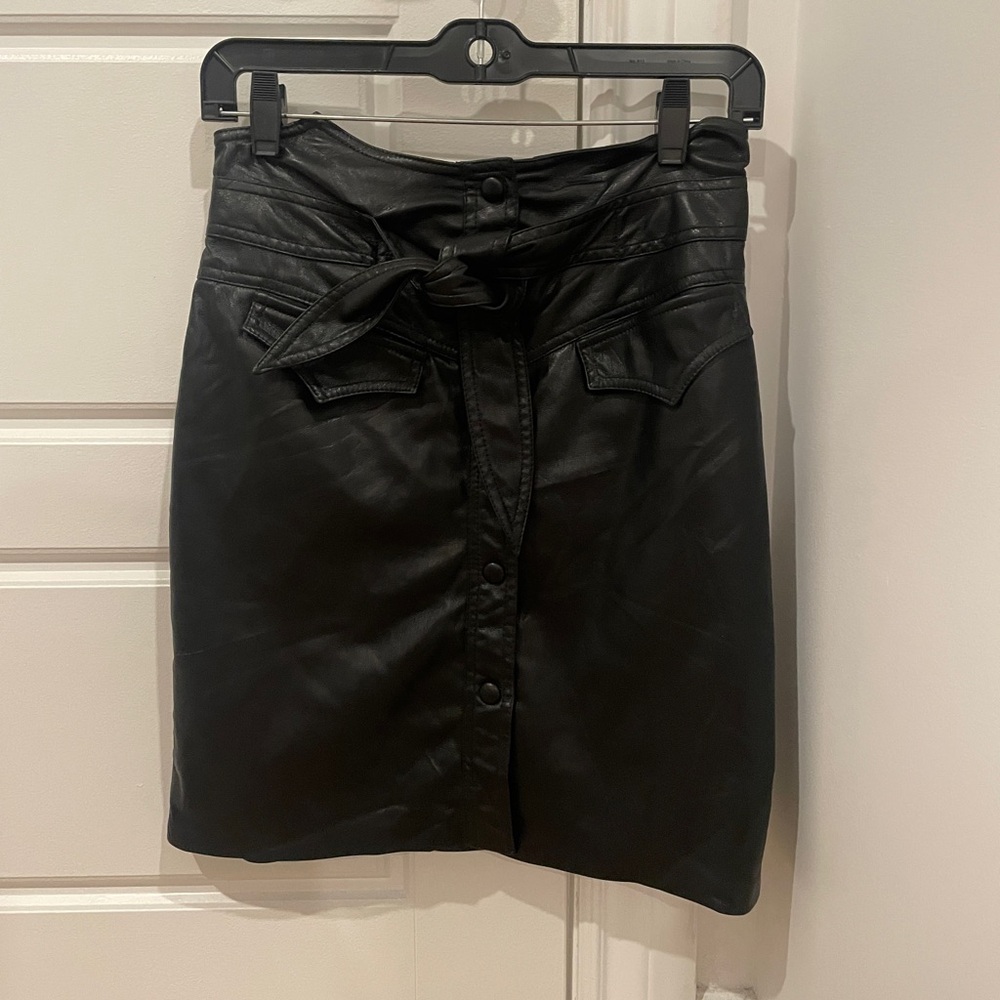 Nanushka western faux leather mini skirt size medium - Picture 12 of 14